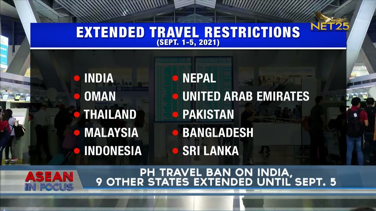PH travel ban on India, 9 other states extended until Sept. 5. (Photo / Retrieved from YouTube)